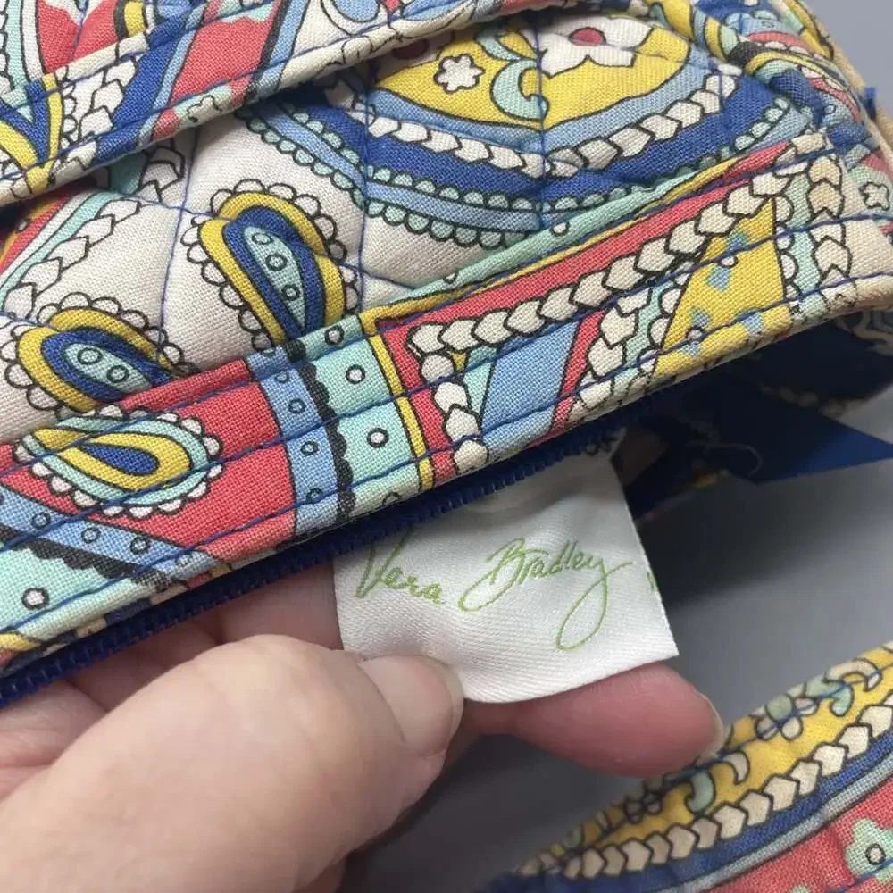 Vera Bradley Shoulder Bag Womens Multicolor Marina Paisley Floral Purse Clean
